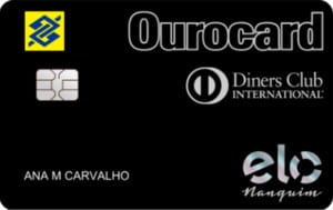 Cartão Ourocard Elo Nanquim Diners Club