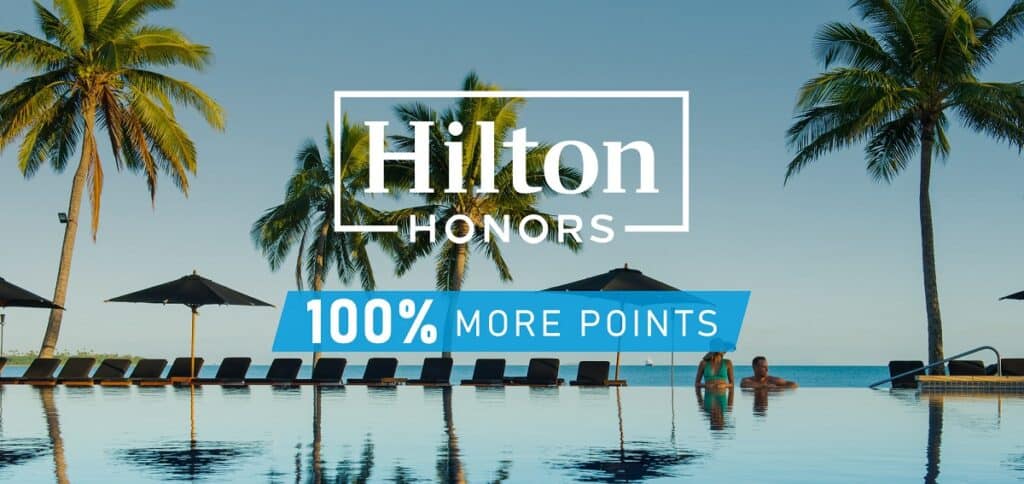 Até 100% de bônus Hilton Honors na compra de pontos do programa