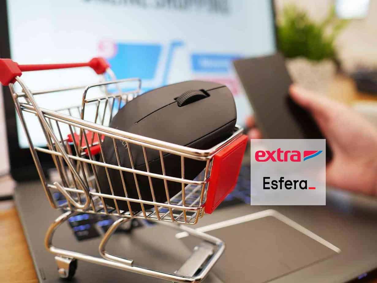Oferta de acúmulo entre Esfera e Extra 6x1 em compras online